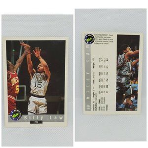 Vintage 1992 Draft Pick Classic Billy Law PG Basketball Sports Trading Card